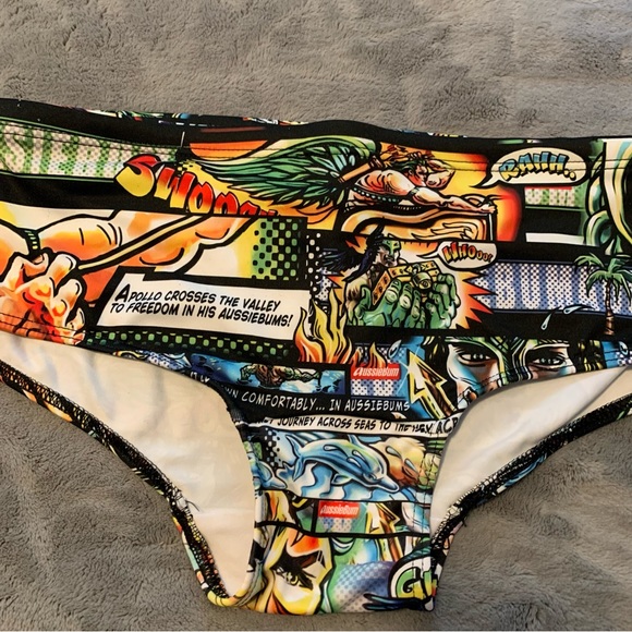 Aussiebums Swim Shorts Graphic Comic Print - Picture 3 of 10
